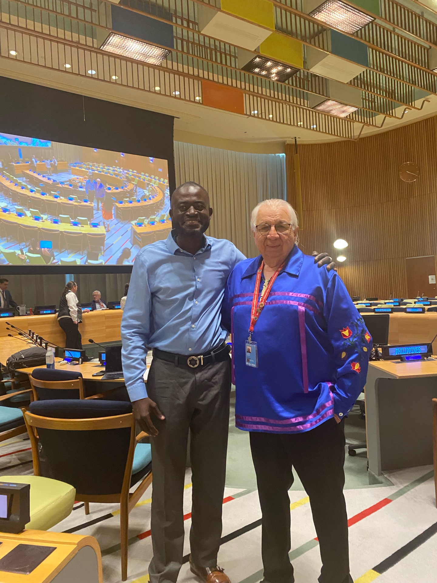 Nana Kwesi Osei Bonsu at the UN Permanent Forum on Indigenous Issues, New York