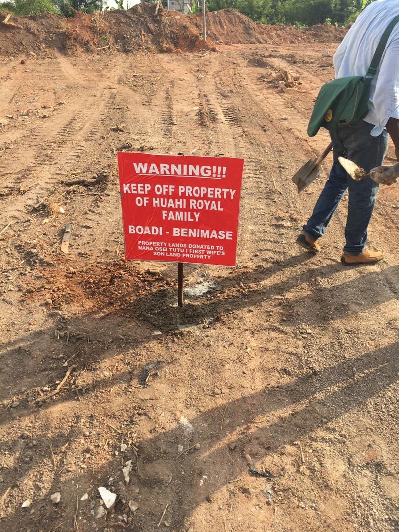 Warning Sign — Boadi-Benimase Sacred Lands